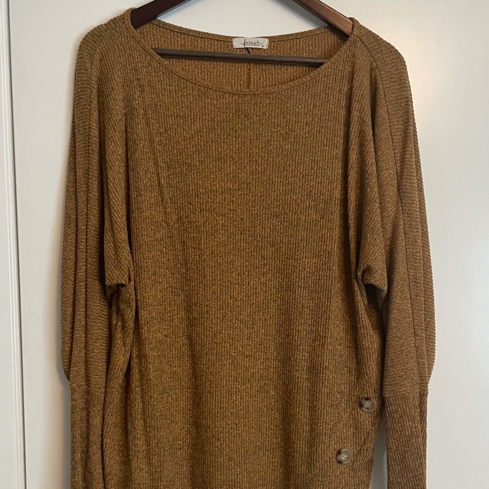 Faveur Asymmetrical Dolman Sleeve Sweater